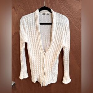 Belford Cream/off white cashmere cardigan size L